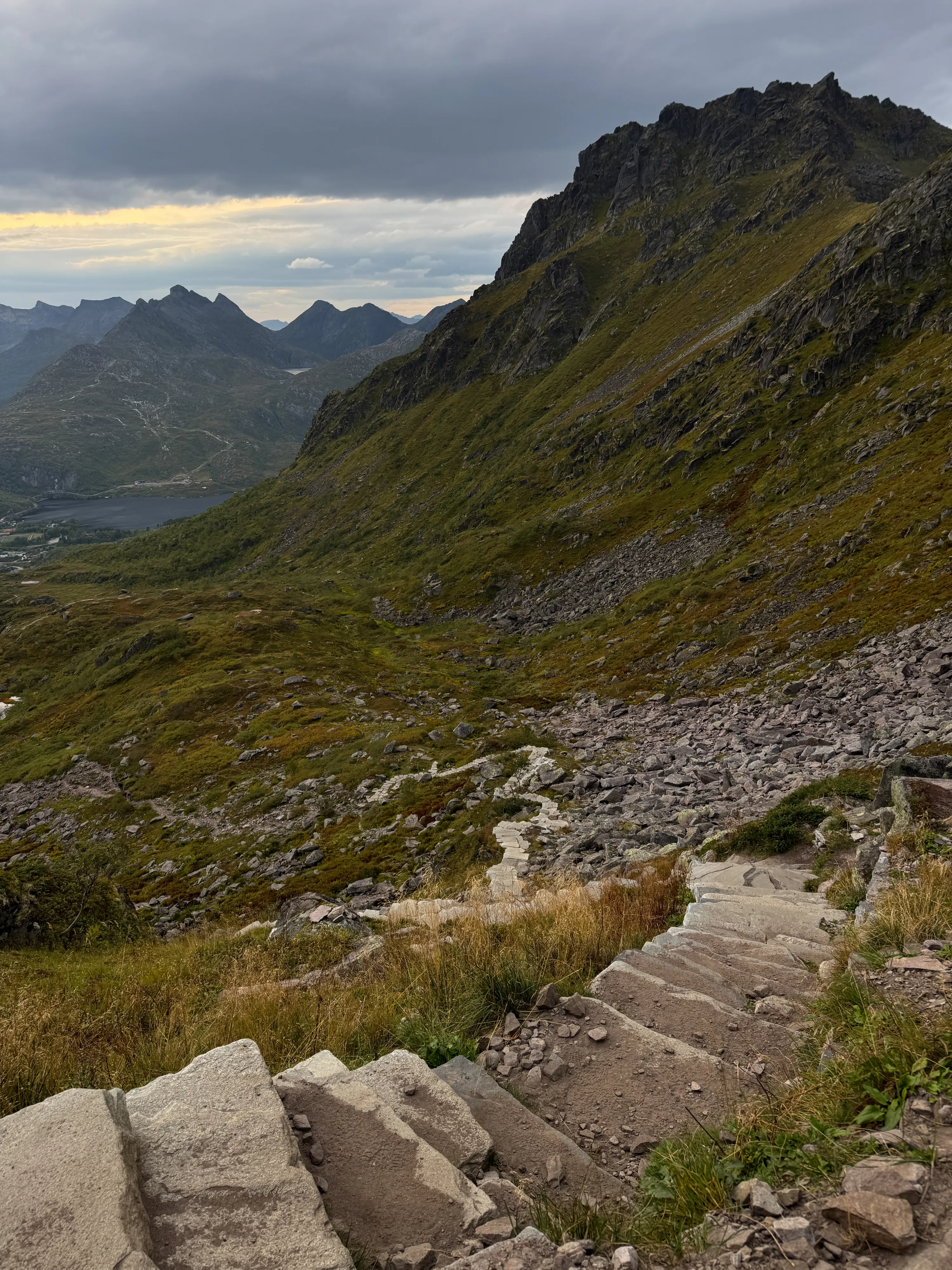 Stone stairs leading to Djevelporten