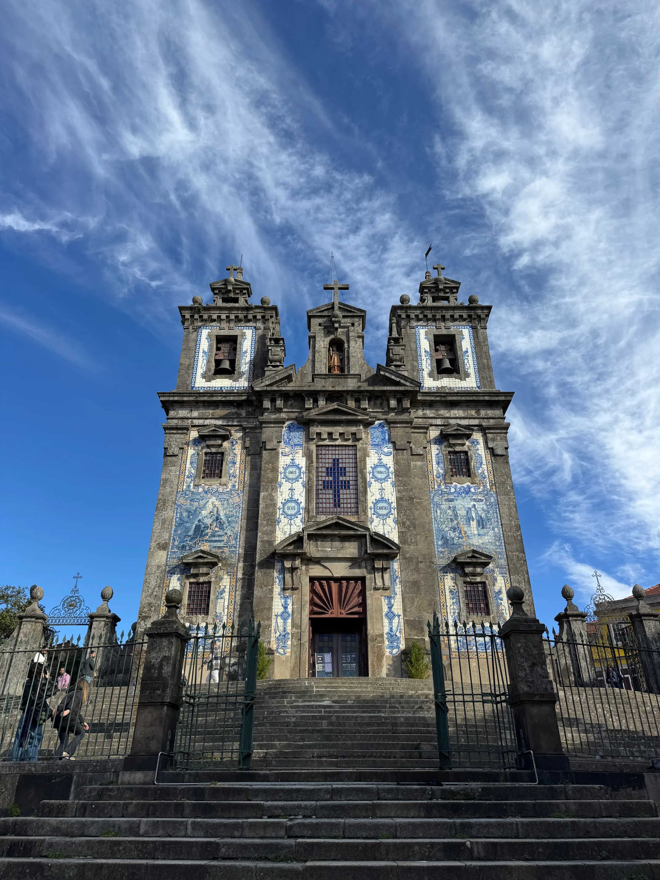 Azulejo tiles on Igreja Paroquial de Santo Ildefonso