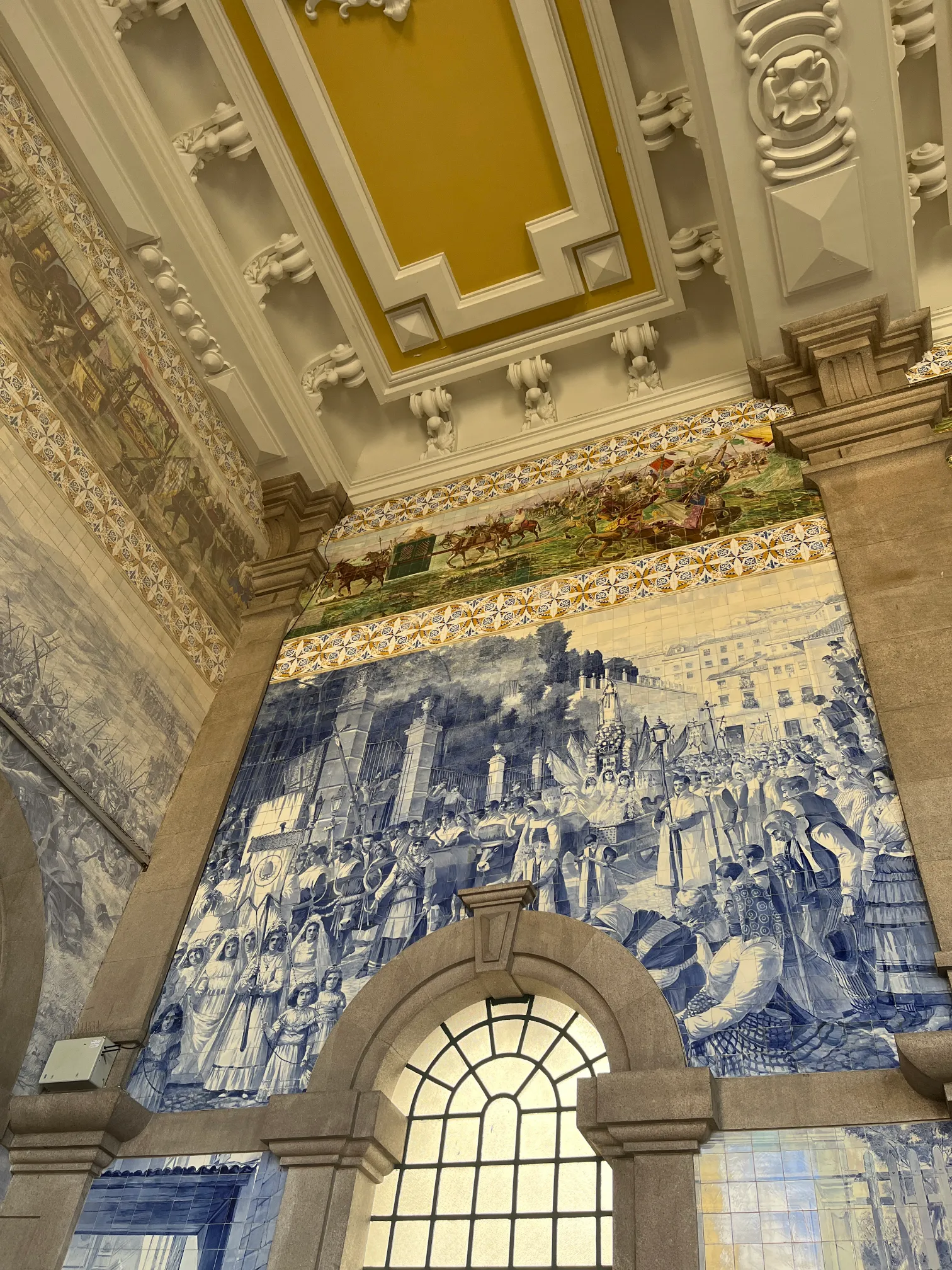 Azulejos w holu dworca São Bento