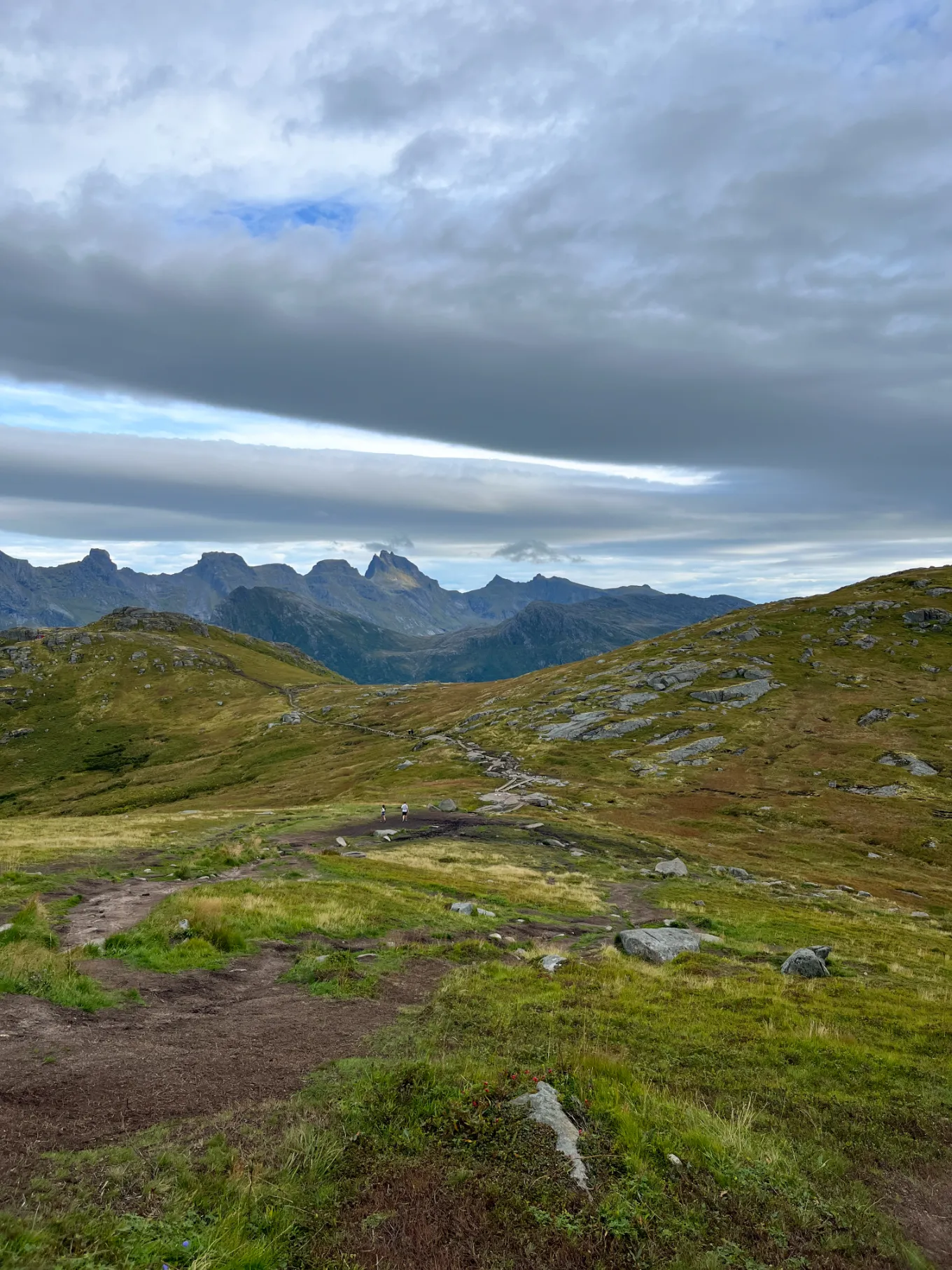 Górska ścieżka z drewnianymi kładkami na Ryten