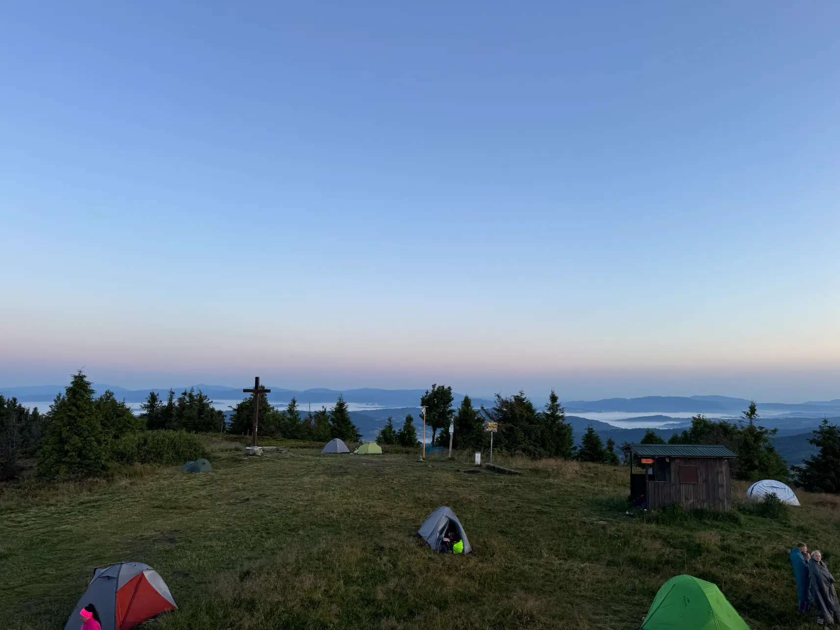 Camping area on Wielka Racza